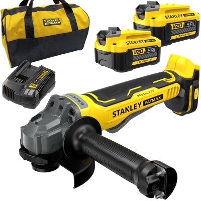 STANLEY SFMCG700 Szlifierka kątowa akumulatorowa 18V Seria V20 FatMax 2x4Ah ład torba