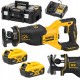 Piła szablasta bezszczotkowa 18V 2x 5Ah ład TSTAK DeWALT DCS3822P2