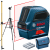 BOSCH GLL 2-10 Laser krzyżowy czerwony 10m + Statyw W260 + tyczka GT-360 (