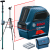 BOSCH GLL 2-10 Laser krzyżowy czerwony 10m + tyczka GT-320 + Statyw W260