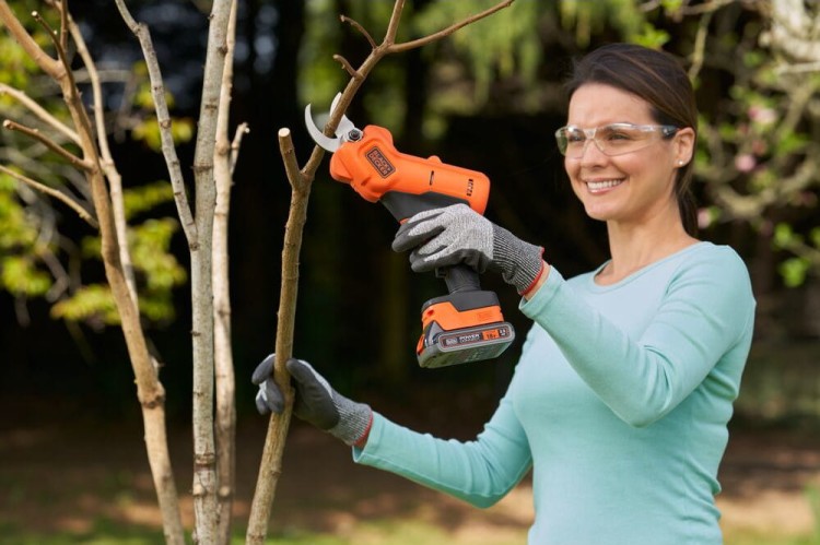 zastosowanie sekatora do gałęzi 18V Black Decker BCPP18