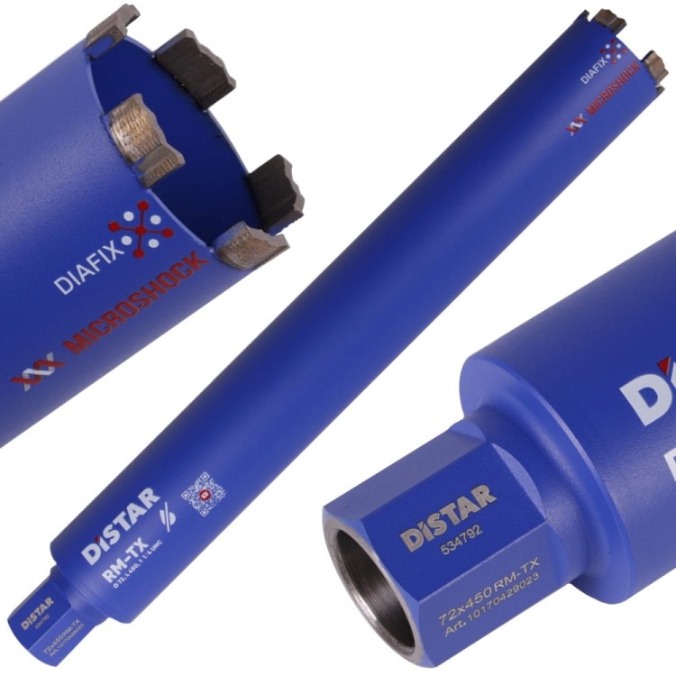 Wiertło diamentowe / Otwornica do betonu 72mm 1 1/4 UNC Distar RM-TX