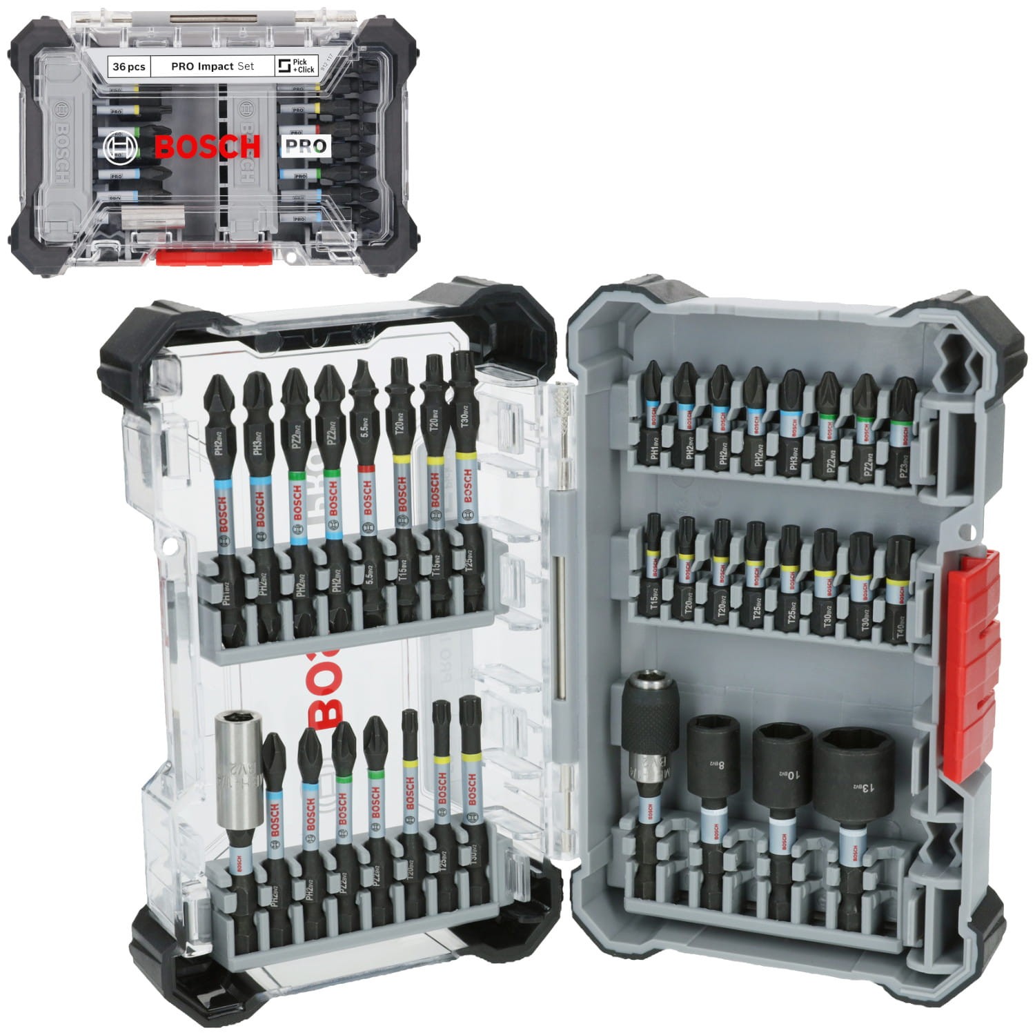 BOSCH Zestaw bitów udarowych Ph Pz Torx Sl 36szt. PRO Impact