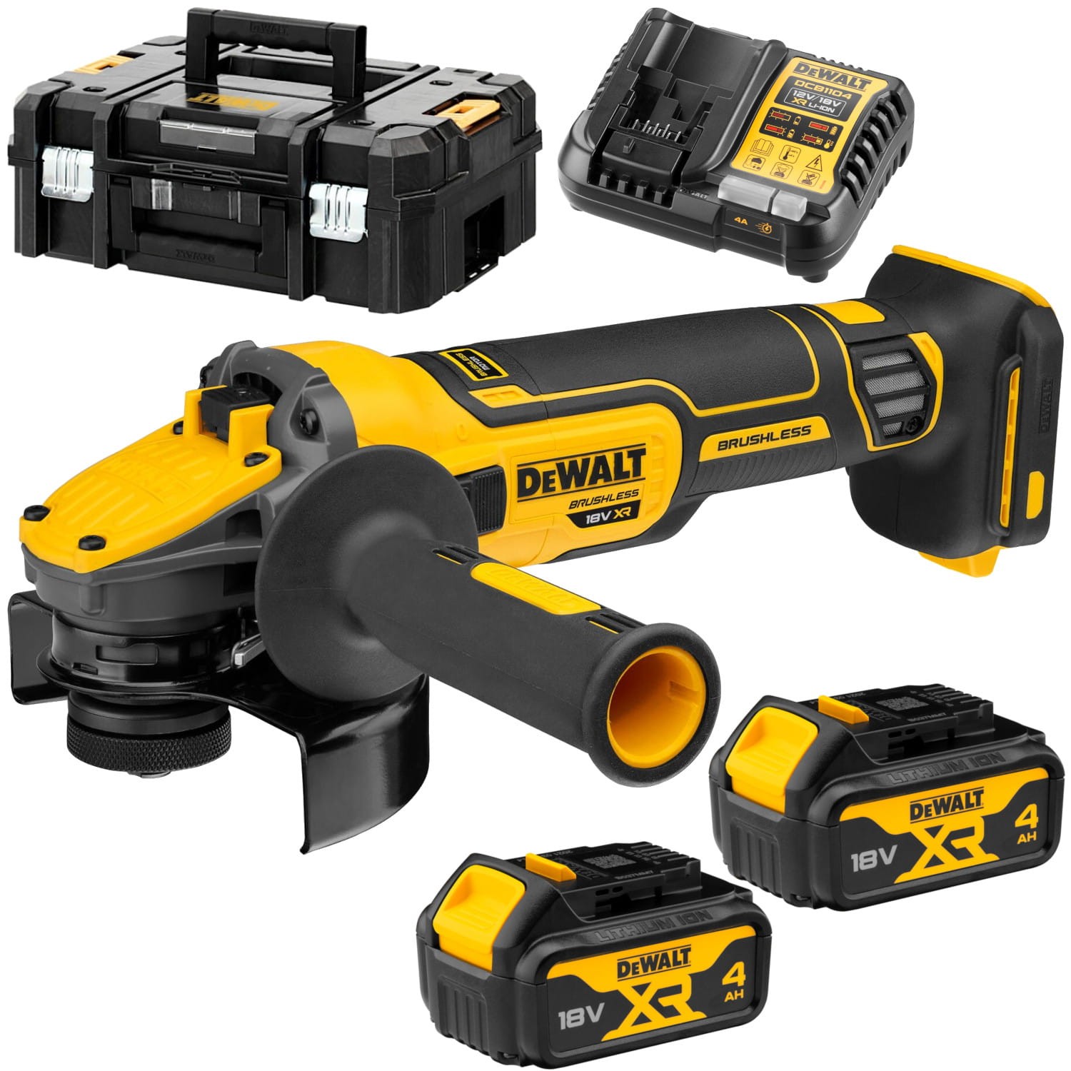 Szlifierka kątowa 125mm 18V 2x 4,0Ah TSTAK DeWALT DCG409