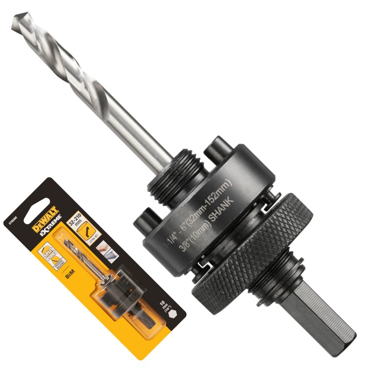 Trzpien mocujący do otwornic 32–210mm uchwyt od 10mm DeWALT DT90368