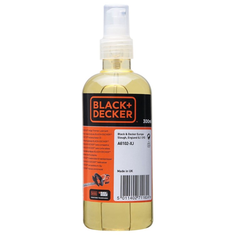 Olej w atomizerze 300ml do smarowania sekatorów nożyc Black Decker A6102