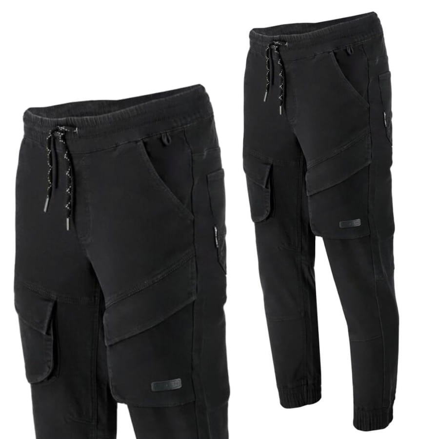Joggery bawełniane spodnie męskie czarne XL robocze Lahti Pro L40536