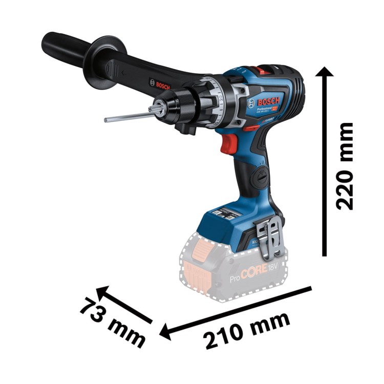 Wiertarko wkrętarka udarowa 150Nm 18V z rękojeścią body BOSCH 06019J5101