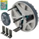 Otwornica regulowana do płyt GK OSB Ø45-130mm Wolfcraft 5978000 + ostrza 3szt