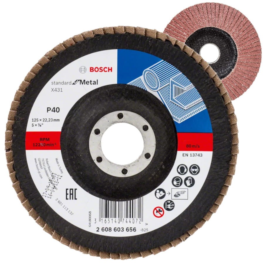Tarcza listkowa do metalu 125mm G40 X431 Standard for Metal 1szt. BOSCH