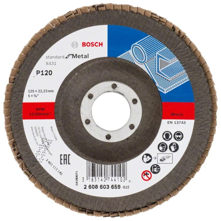 Tarcza listkowa do metalu 125mm BOSCH 2608603659