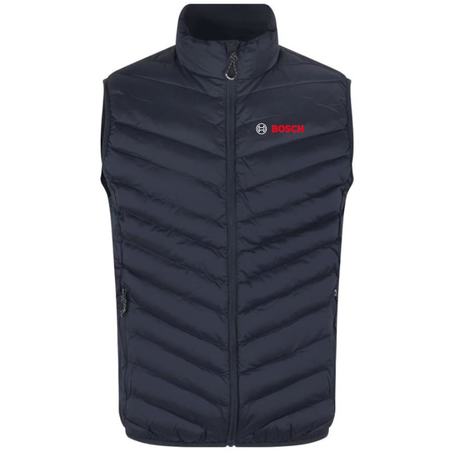 Bezrękawnik pikowany Kamizelka granatowa z logo Bosch