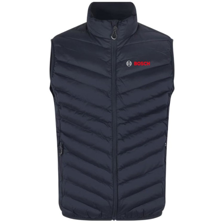 Bezrękawnik pikowany Kamizelka granatowa z logo Bosch