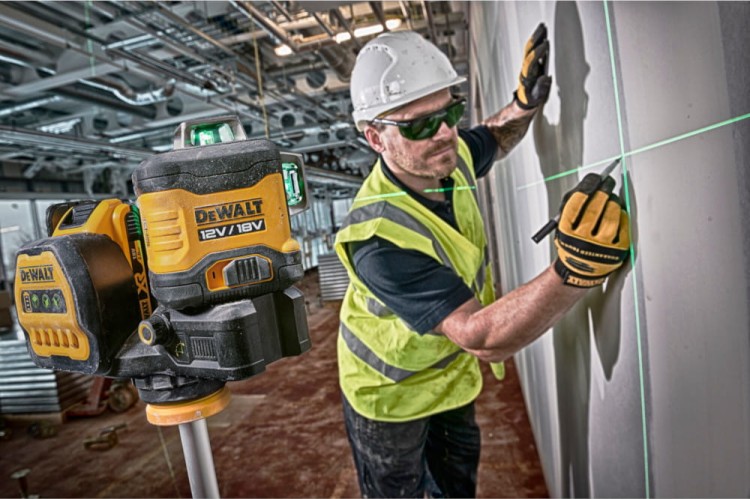 Laser krzyżowy DeWALT DCE089D1G18 zastosowanie