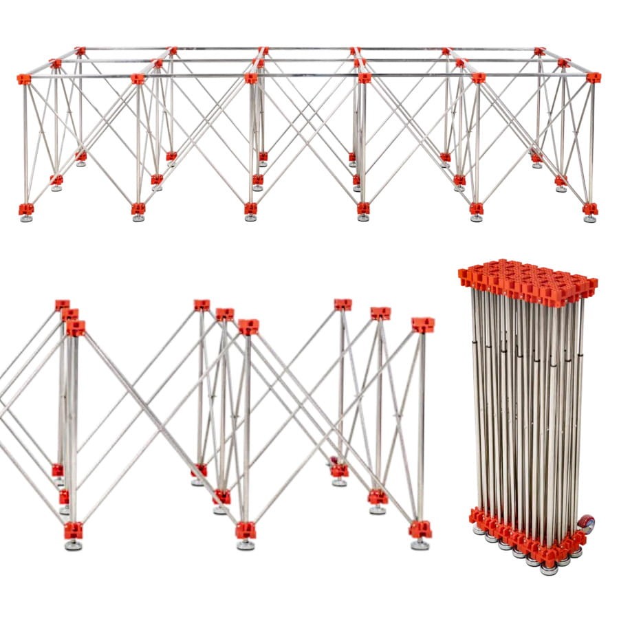 Składany stół roboczy do płyt wielkformatowych 300x120cm RUBI 28917