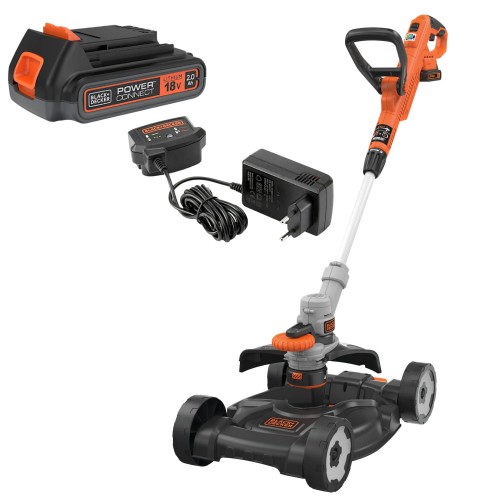Podkaszarka żyłkowa akumulatorowa Black Decker STC1820CM z podstawą jezdną CM100
