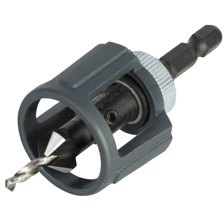 Wiertło z pogłębiaczem nawiertak do drewna 3,2 - 12 mm WOLFCRAFT 4392000