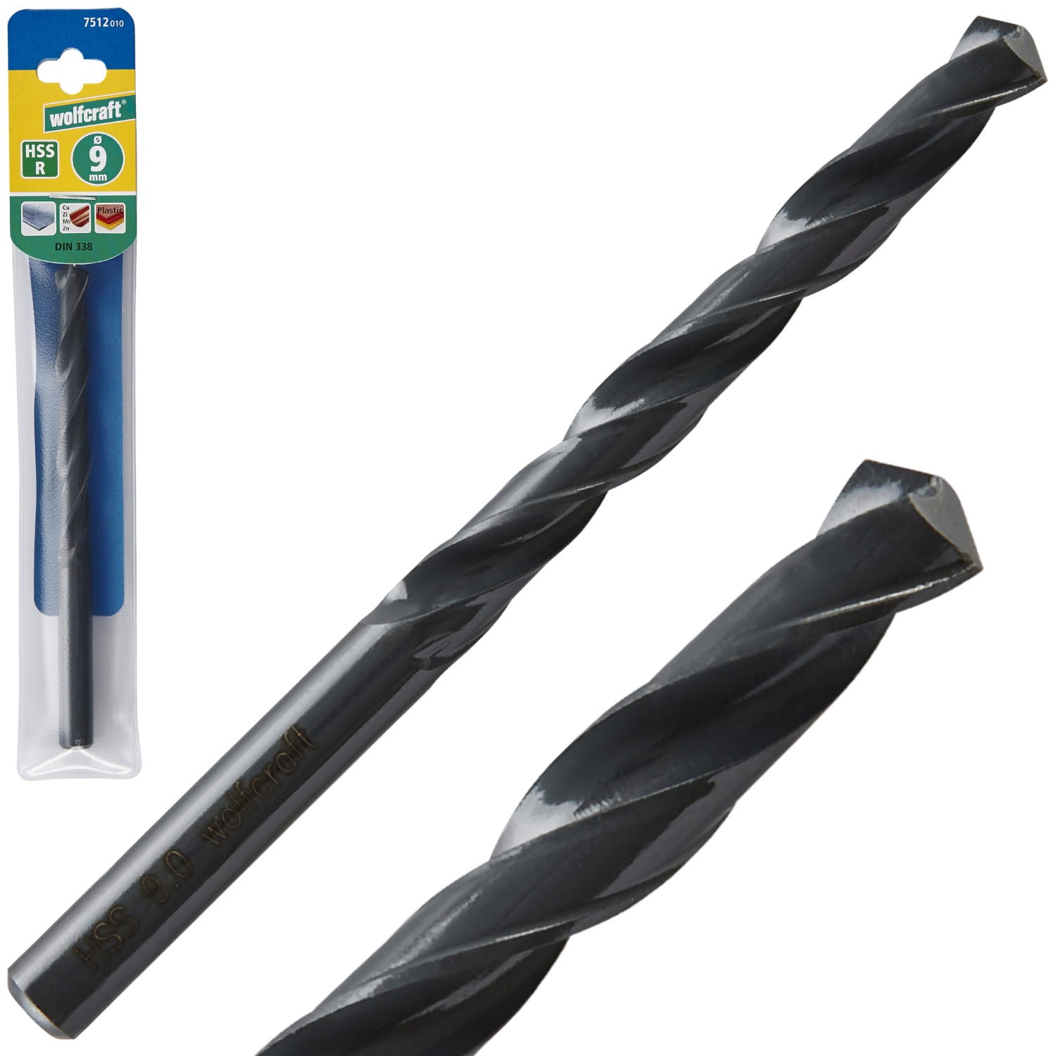 WOLFCRAFT Wiertło HSS do metalu 9mm 1szt. 7512010