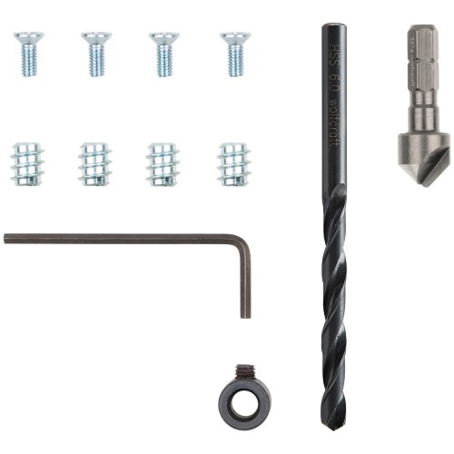 Zestaw naprawczy do zawiasów meblowych puszkowych WOLFCRAFT 4657000