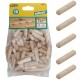 WOLFCRAFT 2909000 Kołki drewniane do mebli 10 x 40 mm 120 sztuk