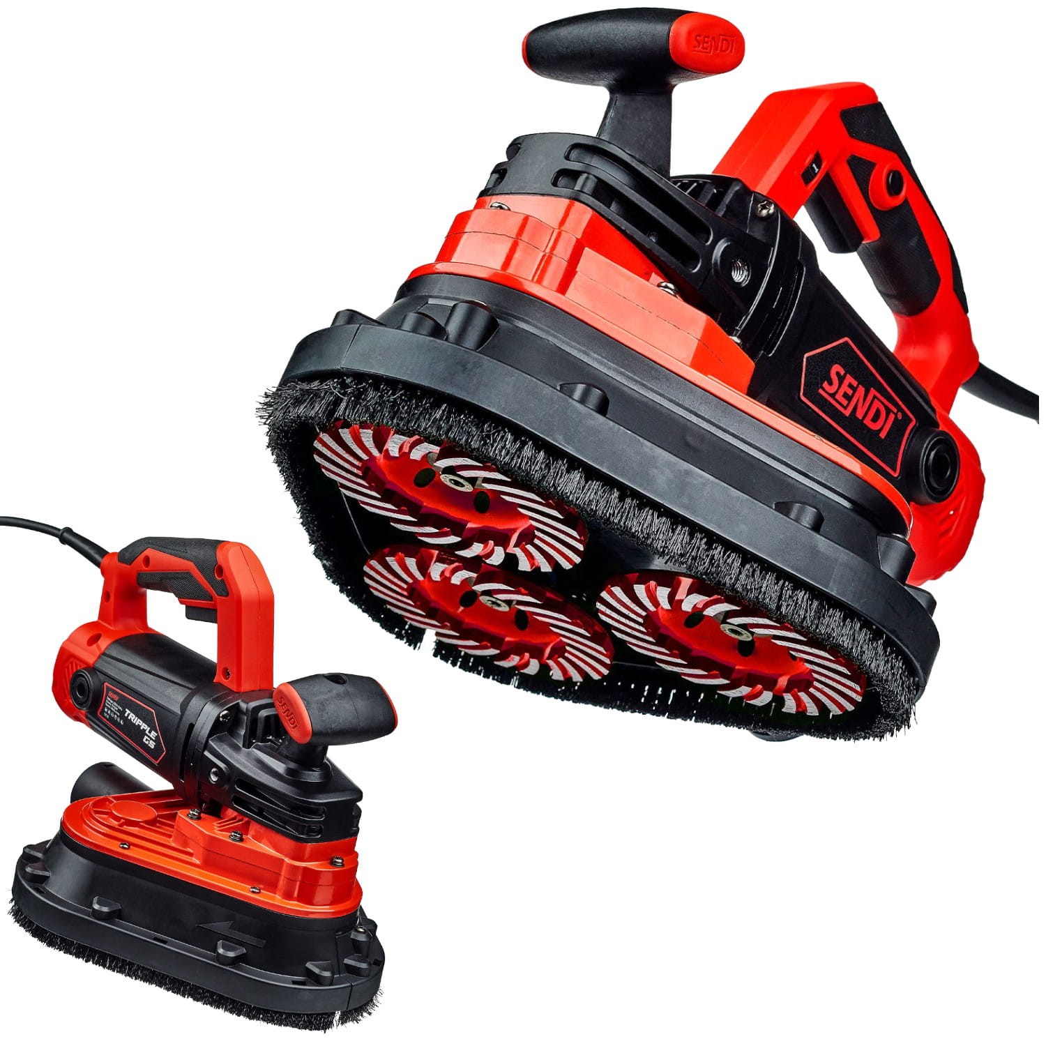 Szlifierka do betonu 2450 W 100 mm SENDI TRIPPLE GS