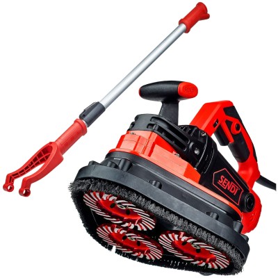 Szlifierka do betonu 2450 W 100 mm SENDI TRIPPLE GS + Uchwyt teleskopowy