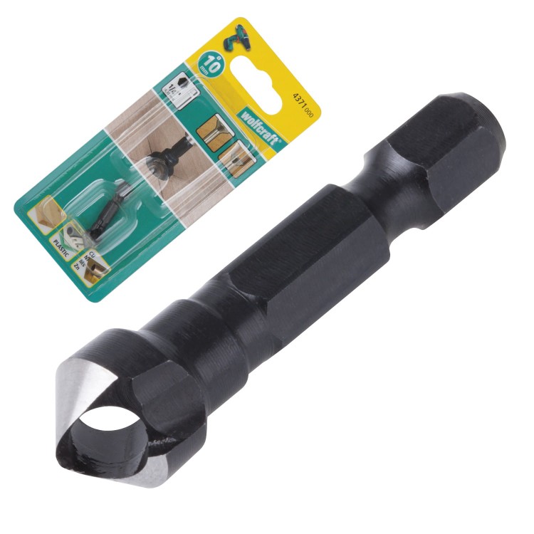 WOLFCRAFT 4371000 Pogłębiacz z wyrzutnikiem 10mm 1/4''