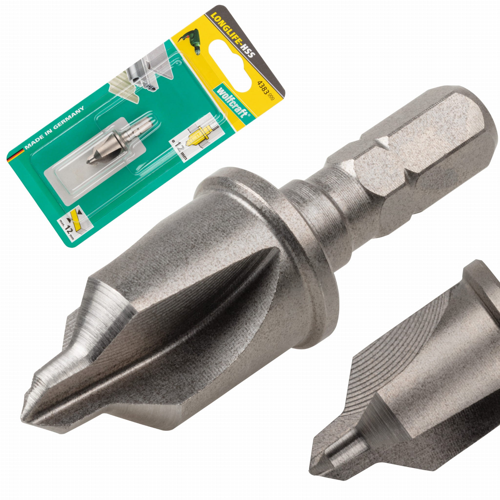 WOLFCRAFT 4383000 Pogłębiacz HSS z ogranicznikiem