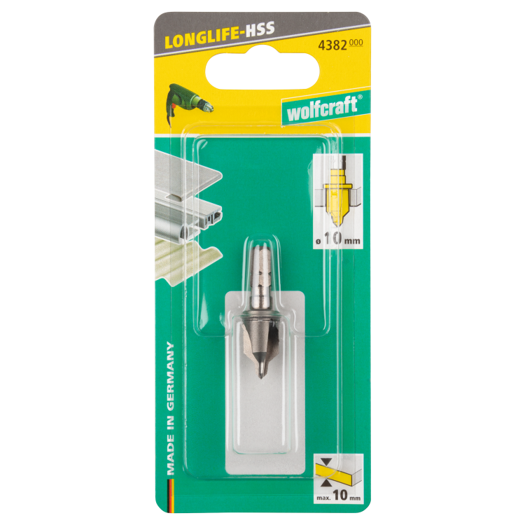 Pogłębiacz 10mm WOLFCRAFT 4382000