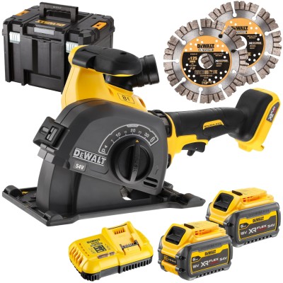 DeWALT DCG200T2 Bruzdownica akumulatorowa 125mm 54V XR FlexVolt 2x6Ah TSTAK