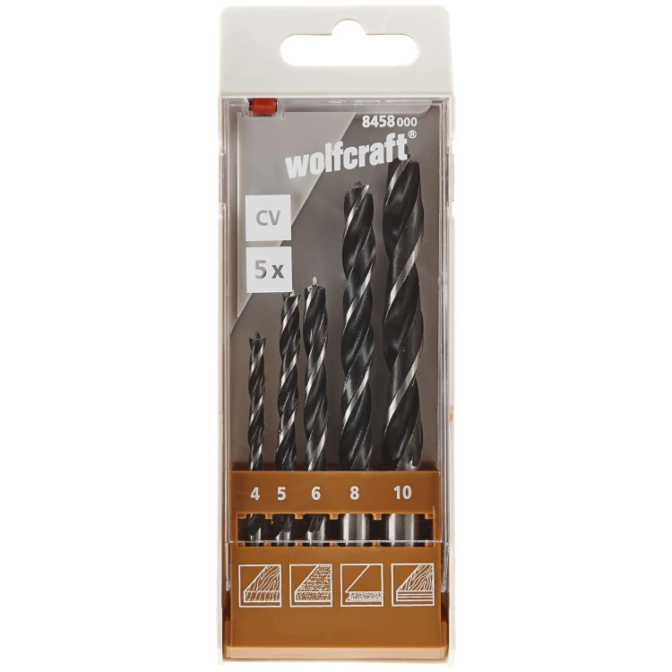 Zestaw wierteł do drewna WOLFCRAFT 8458000