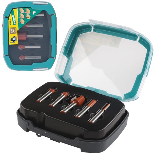WOLFCRAFT 8753000 Zestaw frezów do drewna 5szt. w etui