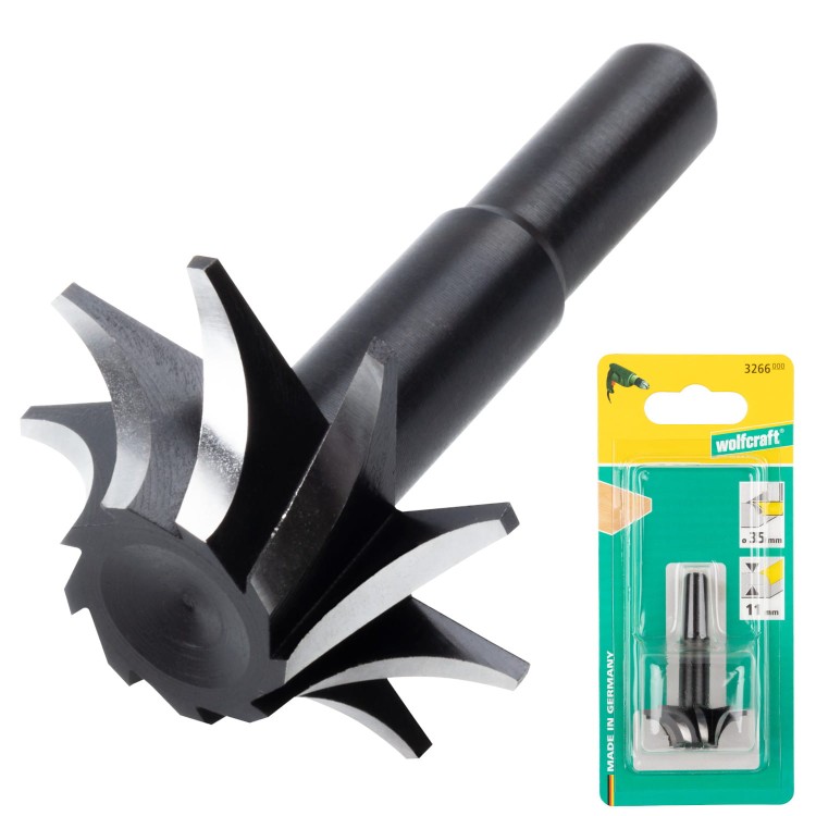 WOLFCRAFT 3266000 Frez do drewna 35 mm zaokrąglający do ćwierć wałków