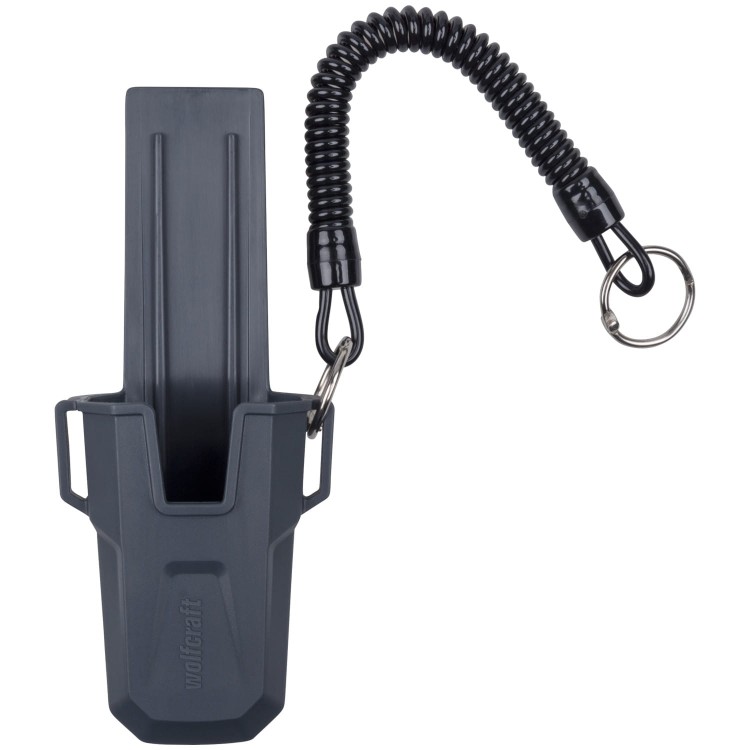 Nóż z ostrzem trapezowym PRO SAFETY z futerałem WOLFCRAFT