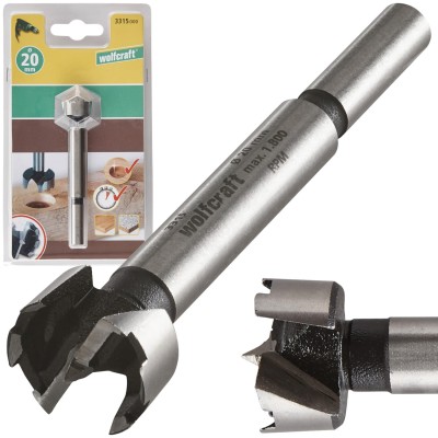 WOLFCRAFT 3315000 Wiertło Forstner do drewna 20mm