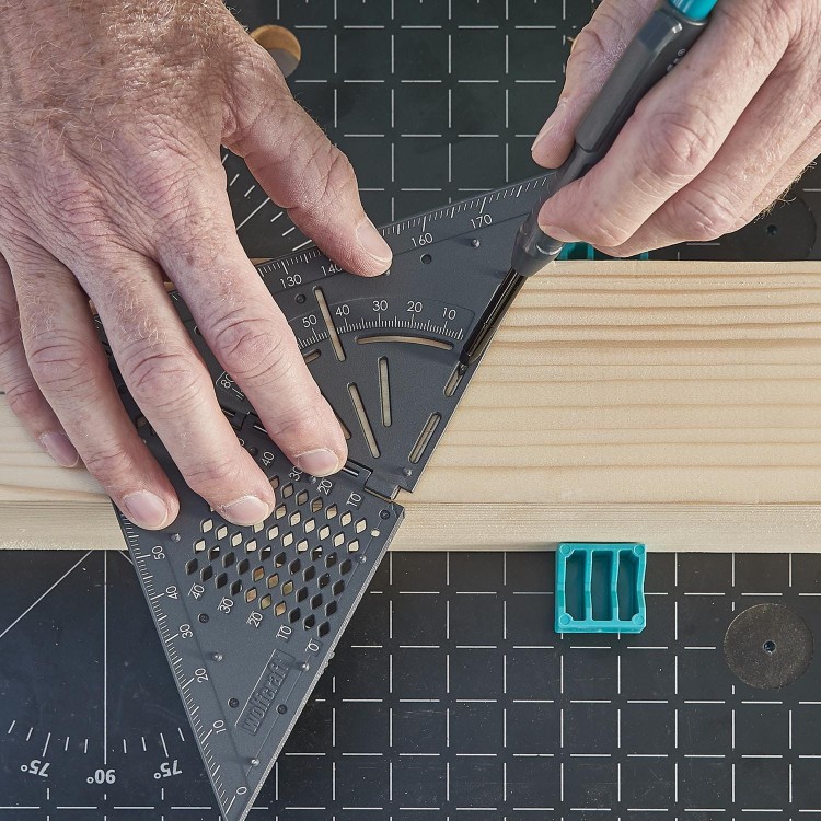 Wolfcraft 5209000 Kątownik japoński pomiarowo traserski 3D VARIO