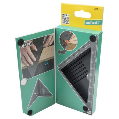 Wolfcraft 5209000 Kątownik japoński pomiarowo traserski 3D VARIO
