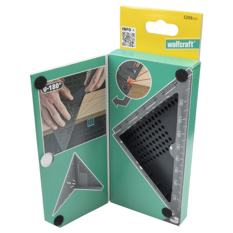 Wolfcraft 5209000 Kątownik japoński pomiarowo traserski 3D VARIO