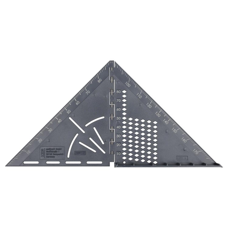 Wolfcraft 5209000 Kątownik japoński pomiarowo traserski 3D VARIO