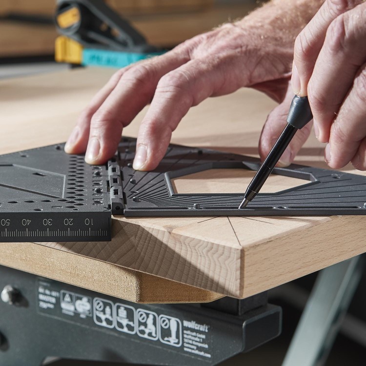 Wolfcraft 5219000 Kątownik 3D PRO VARIO okręgi