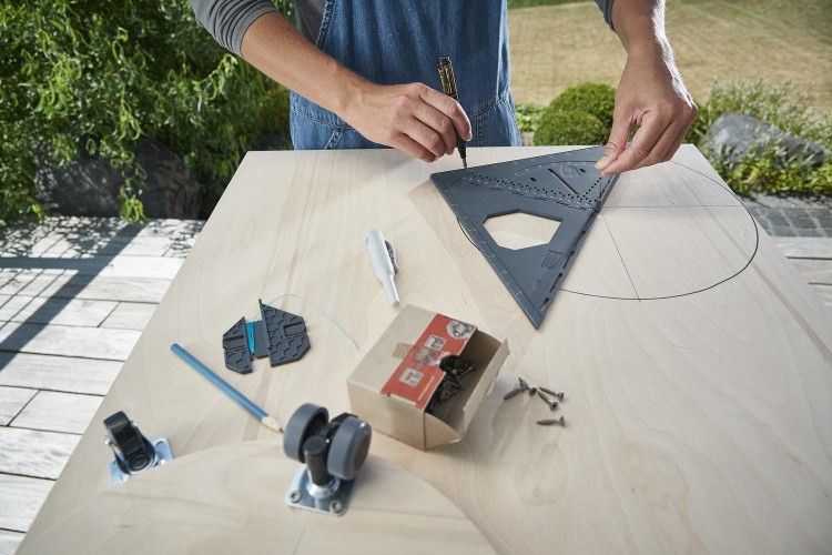 Wolfcraft 5219000 Kątownik 3D PRO VARIO rysowanie