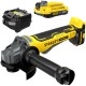 STANLEY SFMCG700 Szlifierka kątowa akumulatorowa 18V Seria V20 FatMax + aku 2Ah + ład