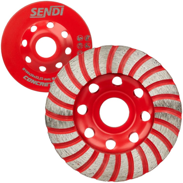 SENDI Tarcza do szlifowania betonu 100mm do szlifierki TRIPPLE GS