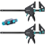 WOLFCRAFT 2x Ścisk stolarski jednoręczny 300 mm PRO MAX + Adapter łącznik