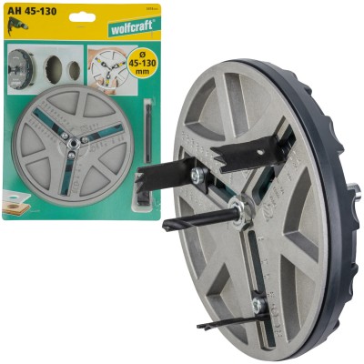 WOLFCRAFT Otwornica regulowana z regulacją średnicy otworu 45-130mm do płyt GK OSB 5978000