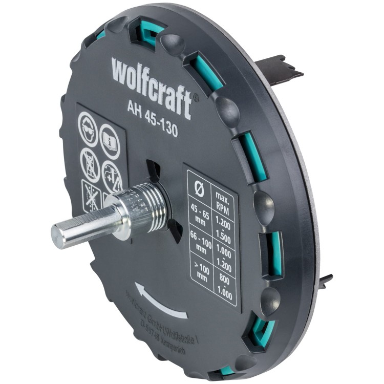 WOLFCRAFT Otwornica regulowana koronka do GK OSB 45-130mm 5978000