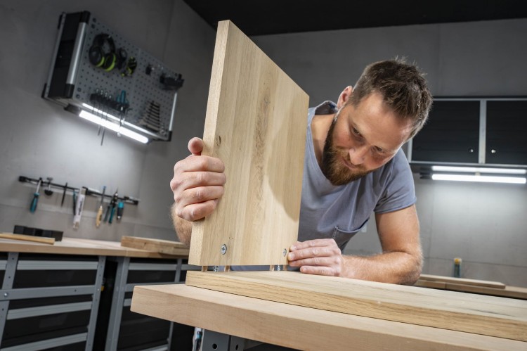 Zastosowanie zestawu do połączeń skręcanych typu Ikea Wolfcraft