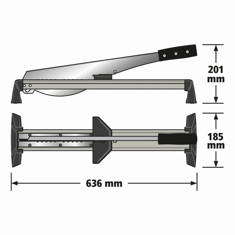 WOLFCRAFT LC 600 gilotyna do paneli wymiary 6937000