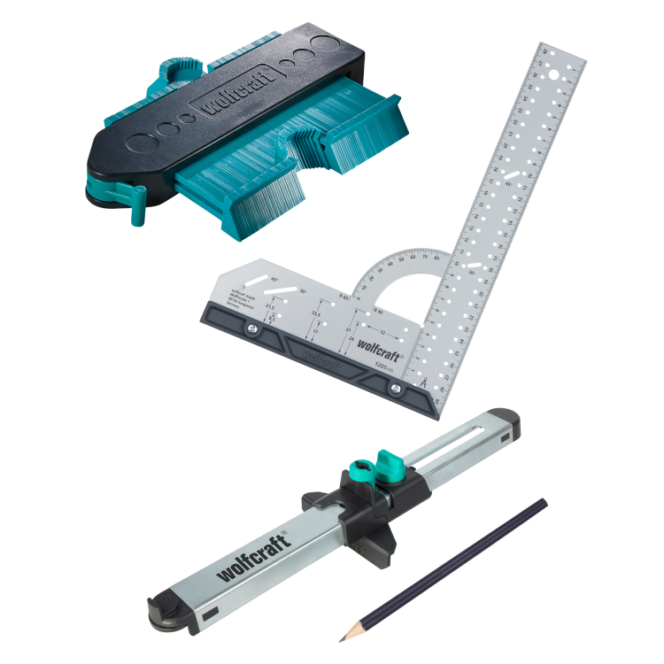 Zestaw 3 narzędzi do paneli Wolfcraft 6976000