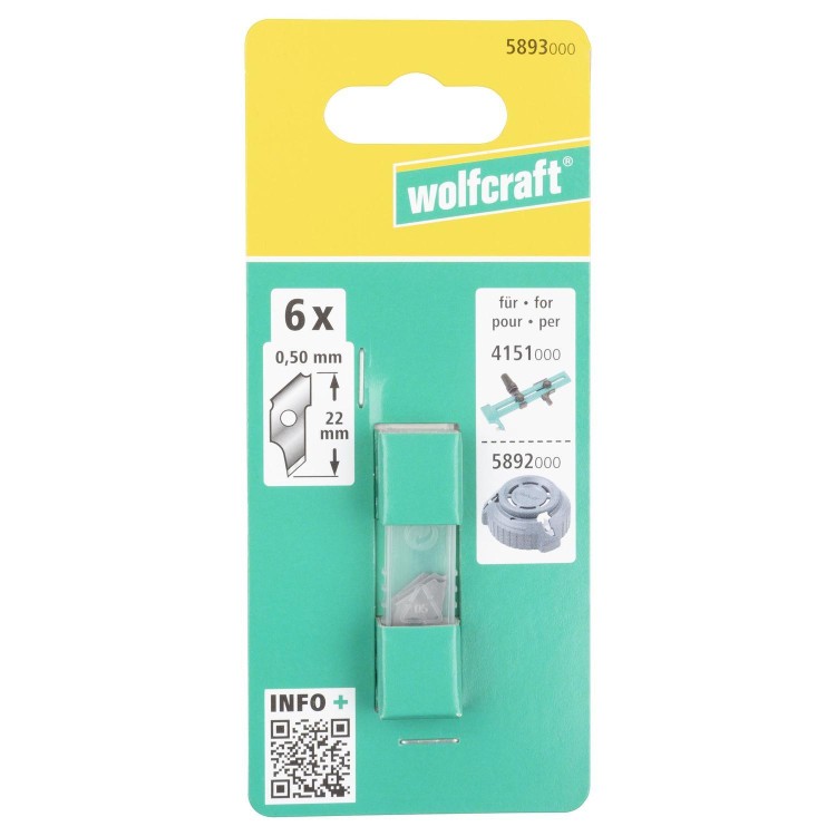 WOLFCRAFT 5893000 ostrza opakowanie